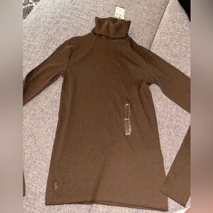 Brown Turtleneck Ralph Lauren Top